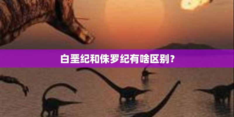 白垩纪和侏罗纪有啥区别？
