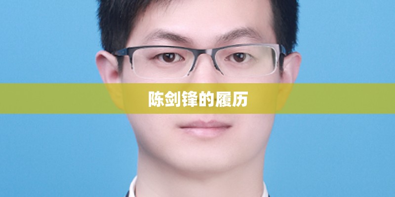 陈剑锋的履历